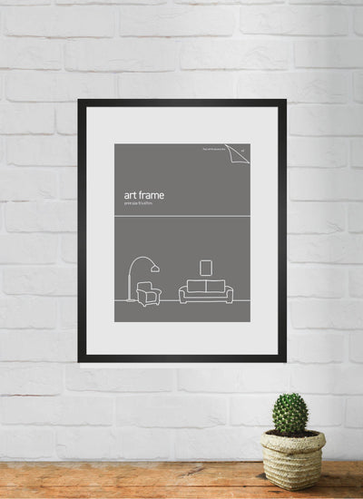 Deluxe Frame 30x45 white (double mat) Large Frames