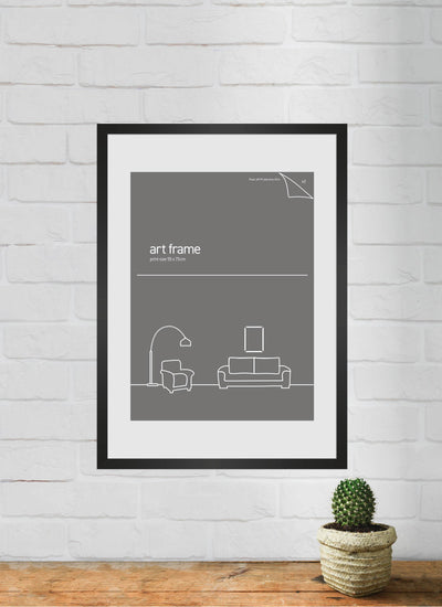 Deluxe Frame A2 Black (single mat board) Large Frames