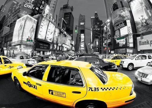 New York Taxi Traffic Huge - Giant Posters