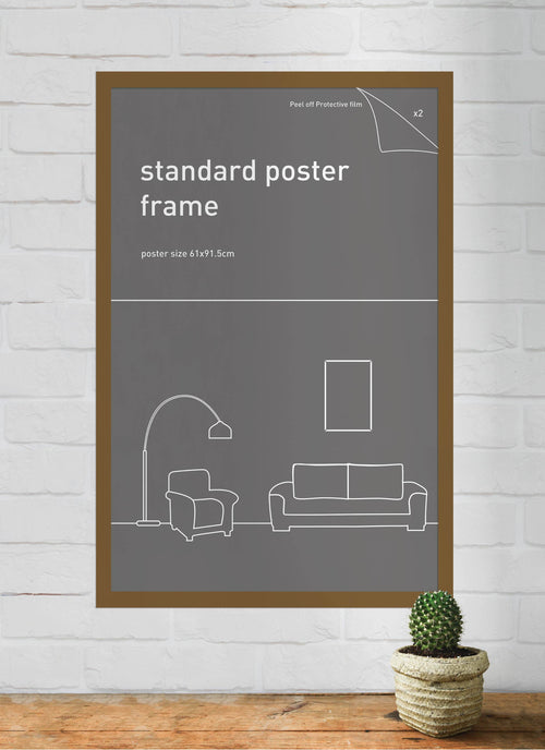 Classic Frame 61x91.5cm Rustic Oak Large Frames
