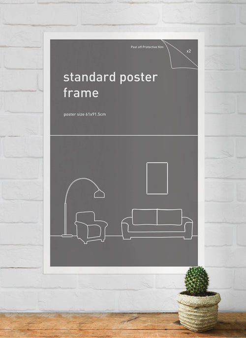 Classic Frame 61x91.5cm White Large Frames